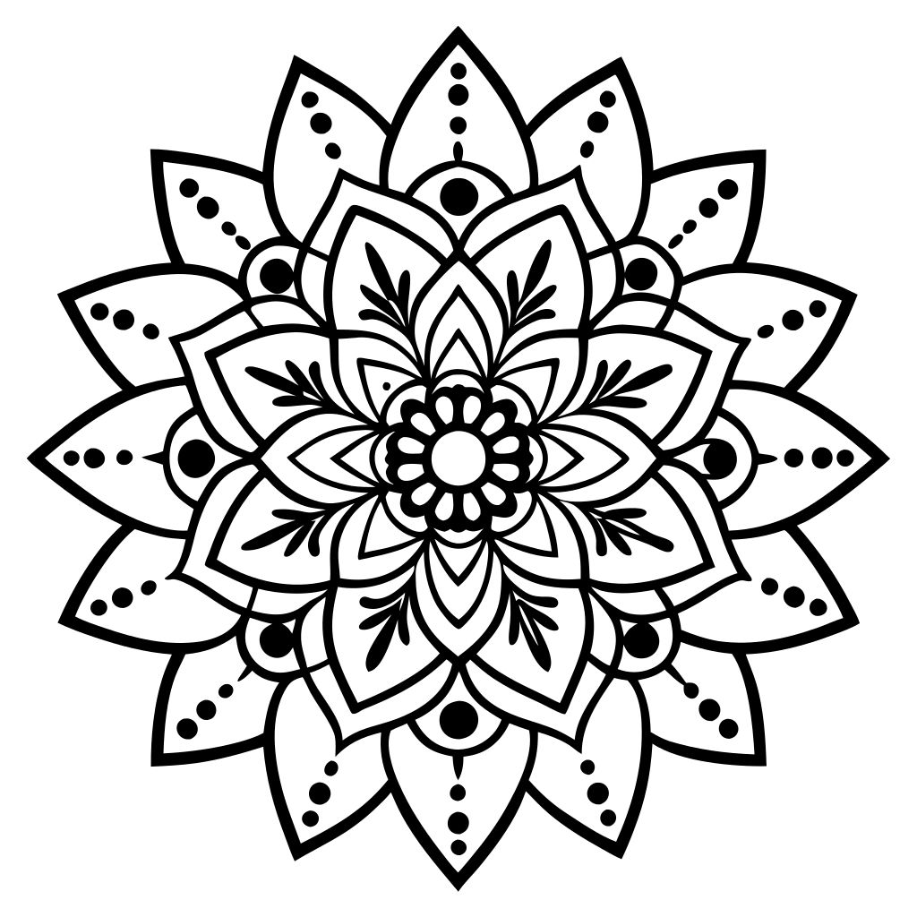 disegni mandala da colorare