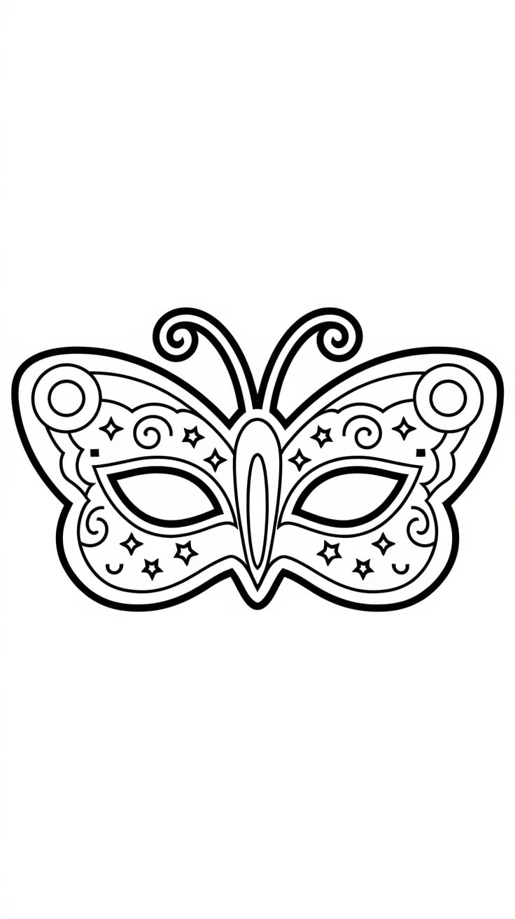 carnevale schede da colorare