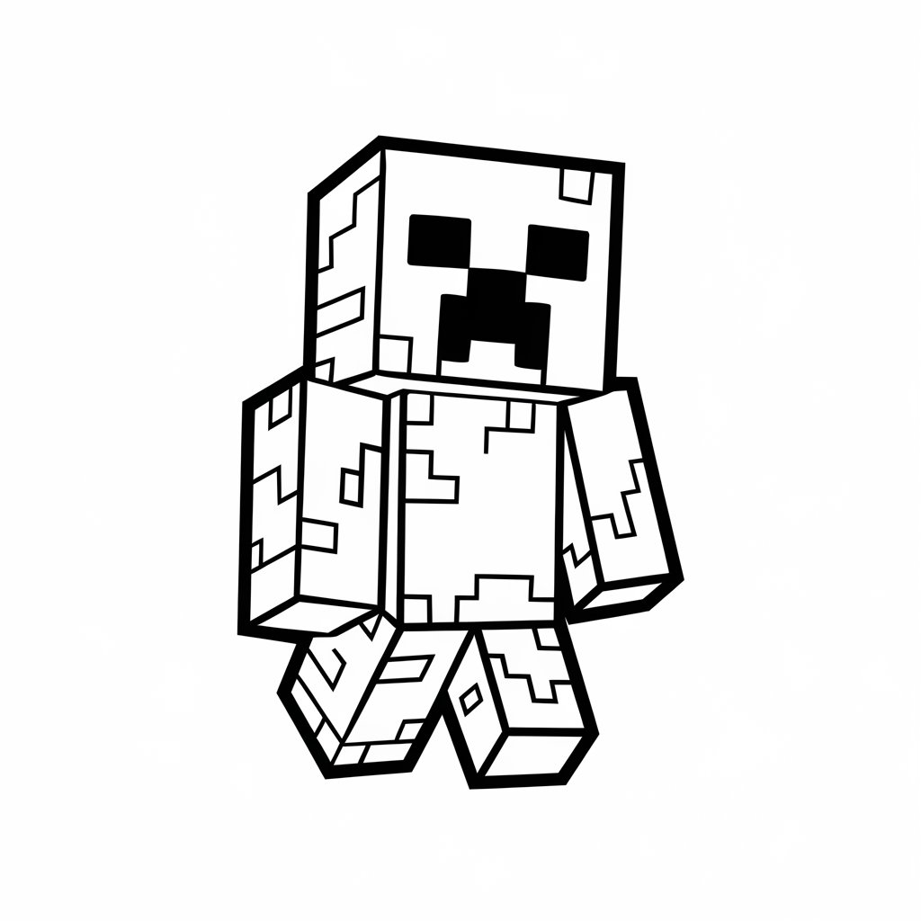 minecraft disegni da colorare