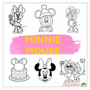 Minnie da Colorare