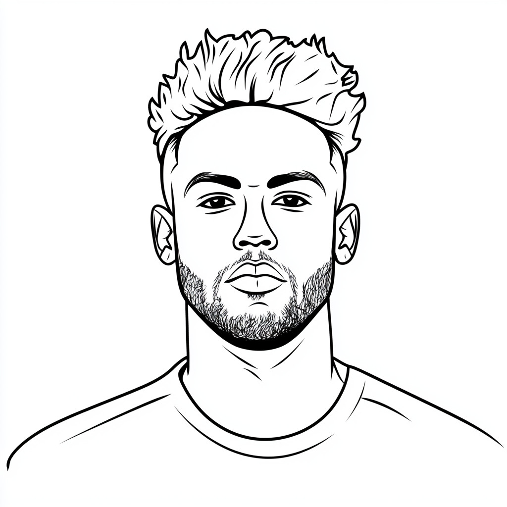 disegni da colorare di neymar