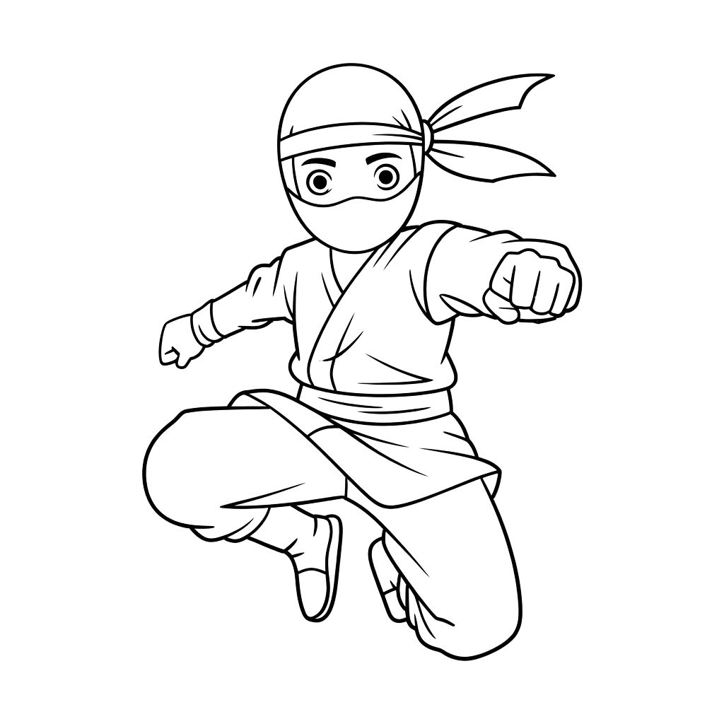 disegni da colorare ninja​