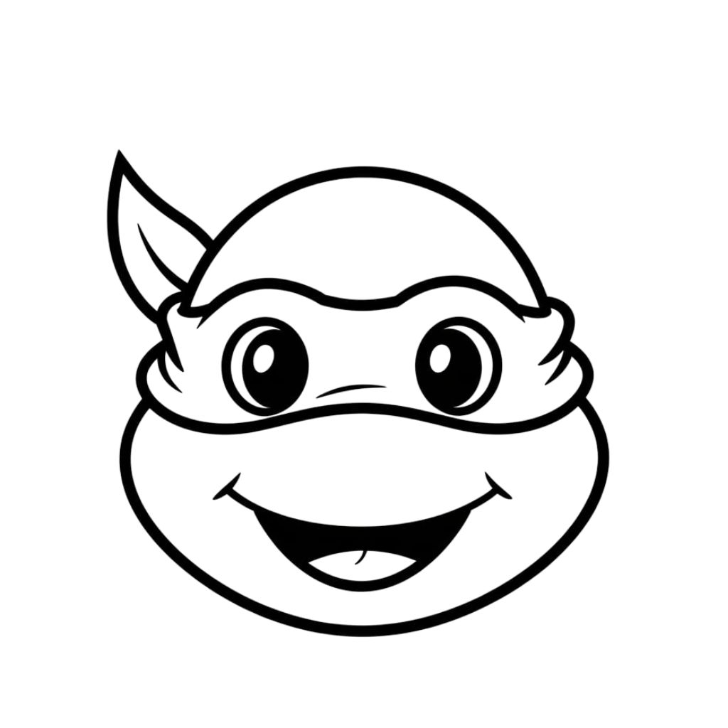 tartaruga ninja da colorare