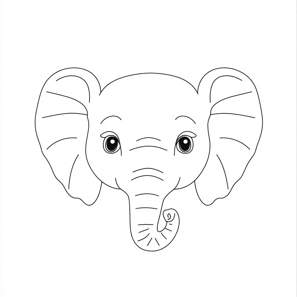 disegni elefante da colorare