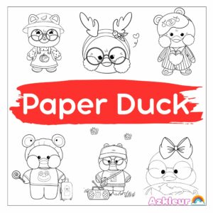 Paper Duck da colorare