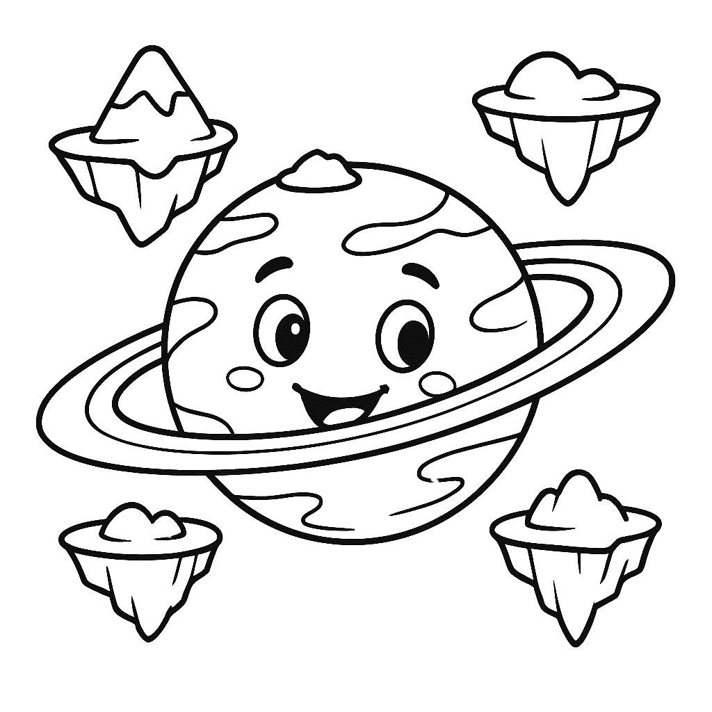 pianeti da colorare e stampare