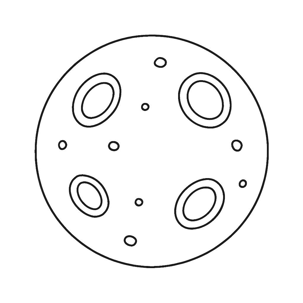 disegni pianeti da colorare