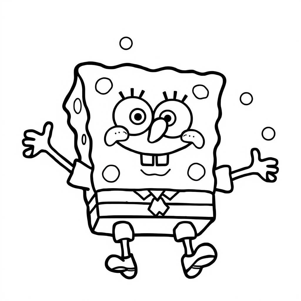 spongebob colorare