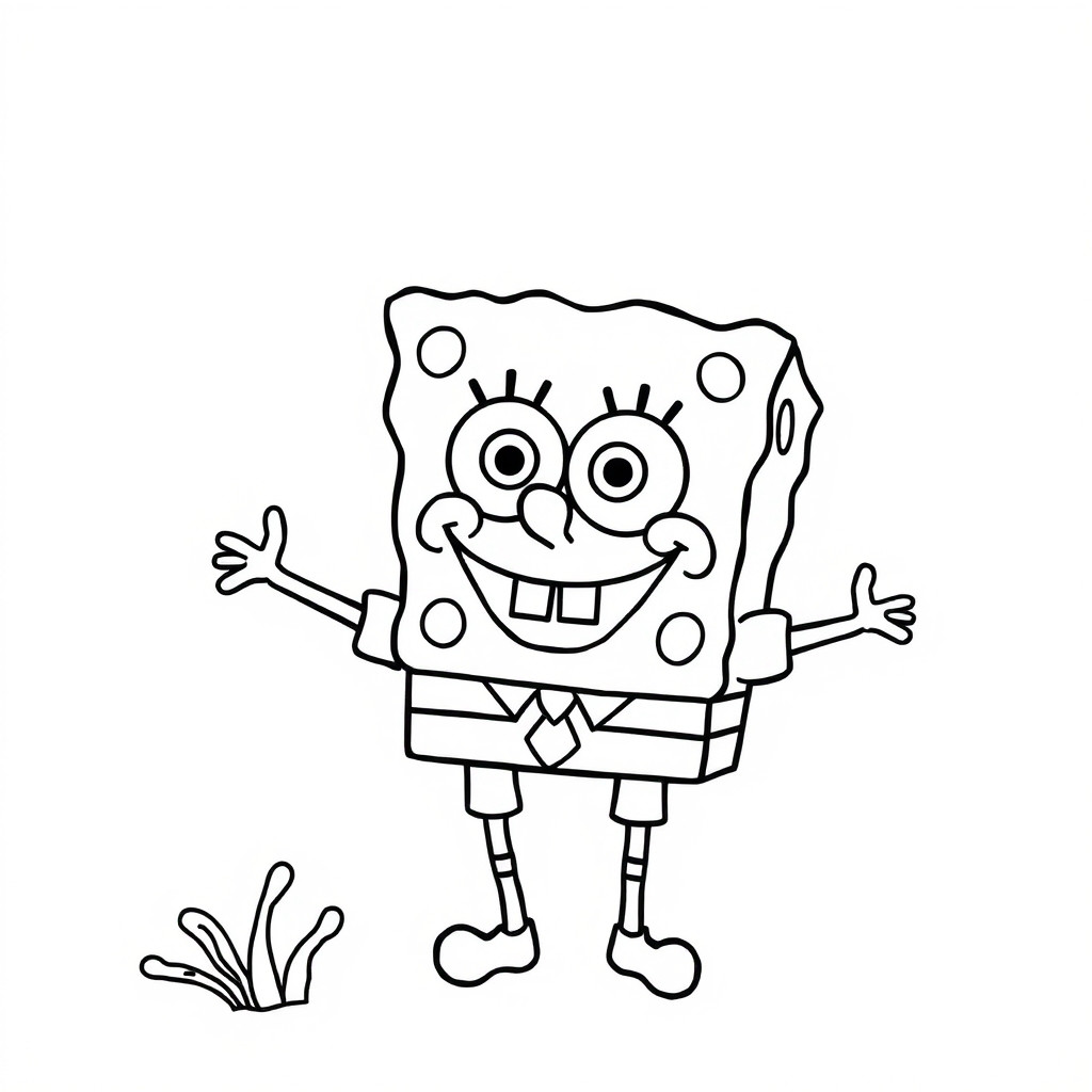spongebob da colorare