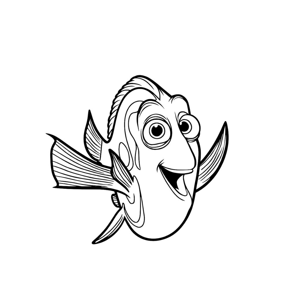 disegno di pesce da colorare