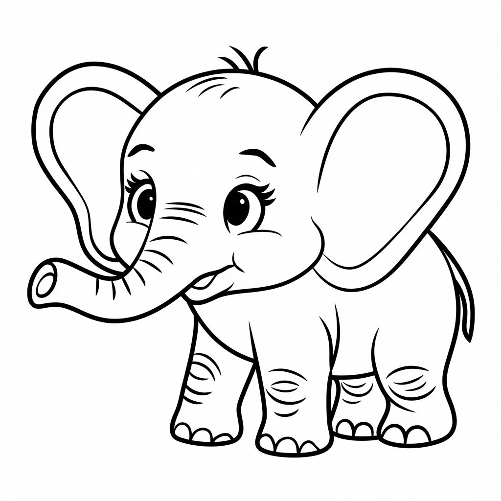 elefante da colorare