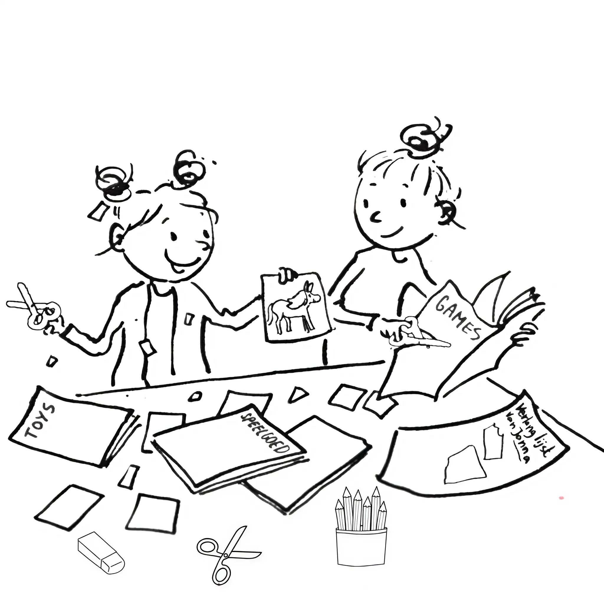 Zoete Zusjes da colorare per bambini