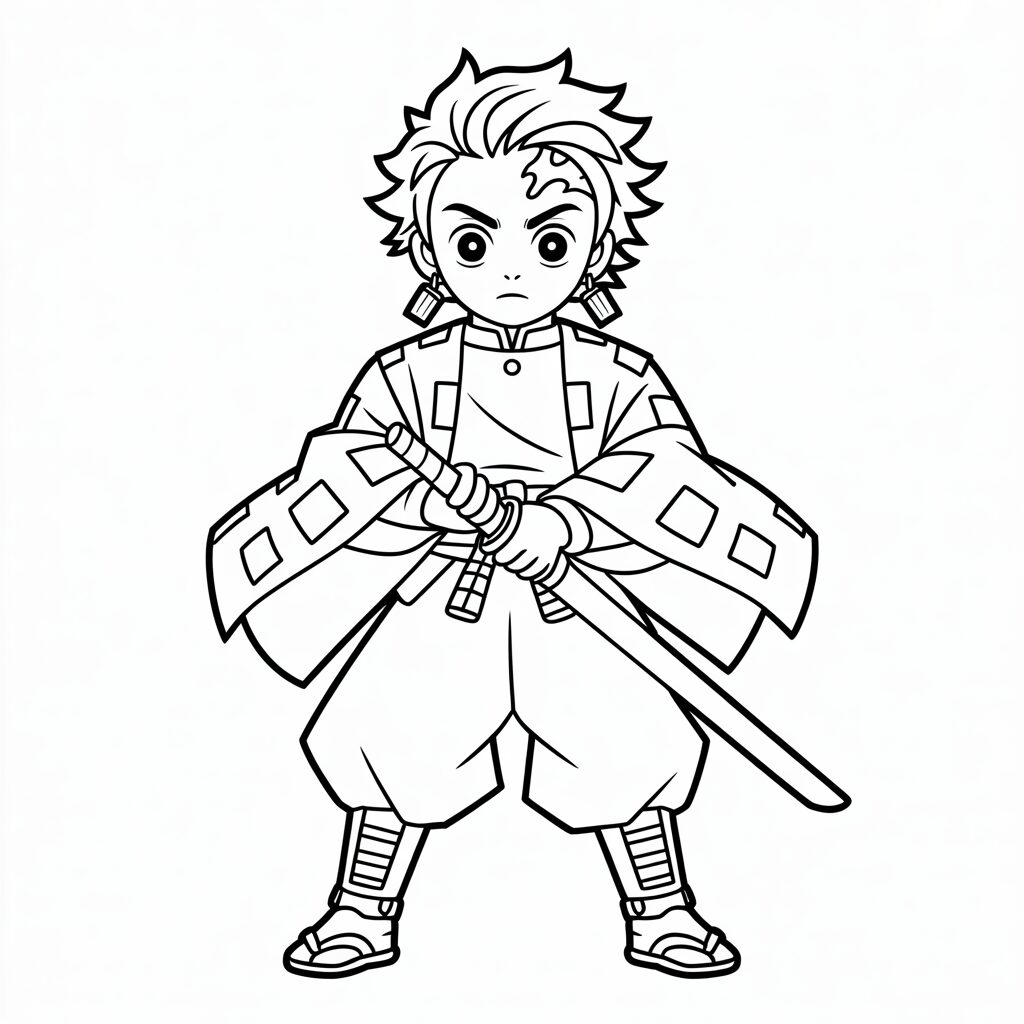 Disegno di Demon Slayer da scaricare