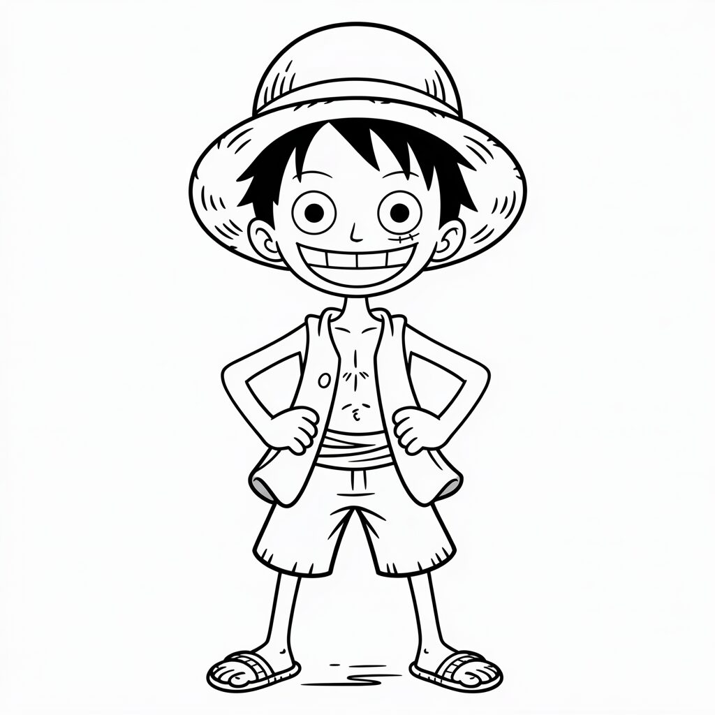 Disegno di One Piece da stampare