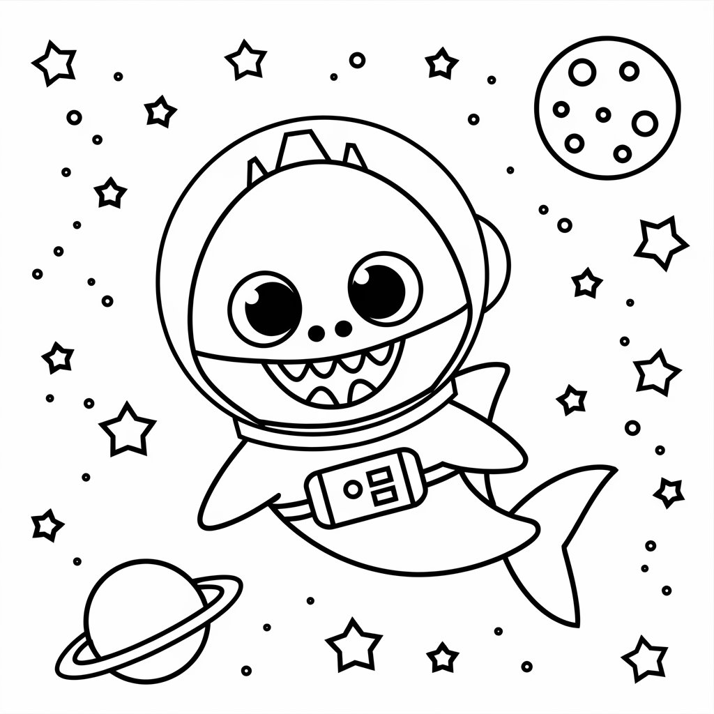 disegno squali da colorare