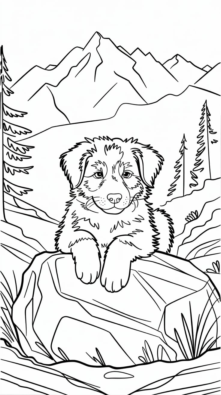 cucciolo di cane disegno facile