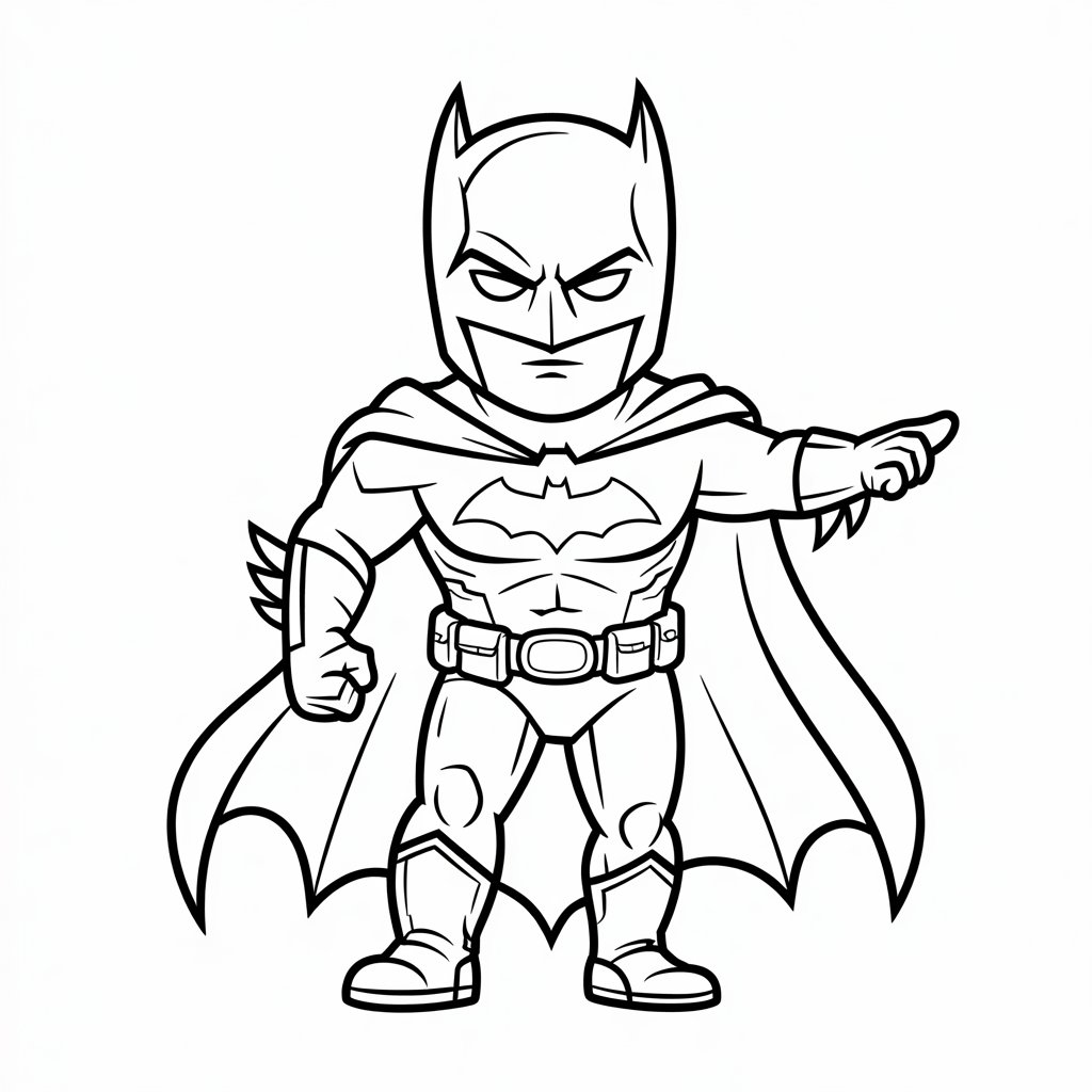 disegni da colorare batman