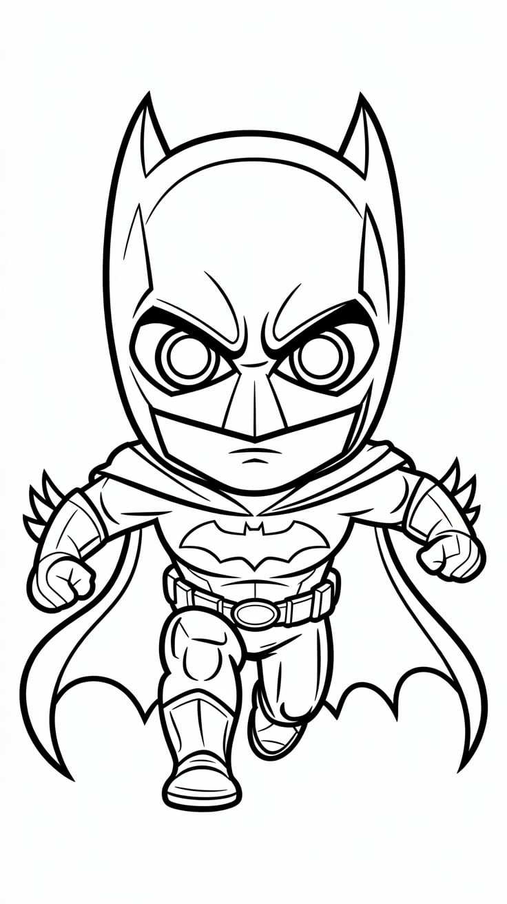 disegno stampare batman da colorare