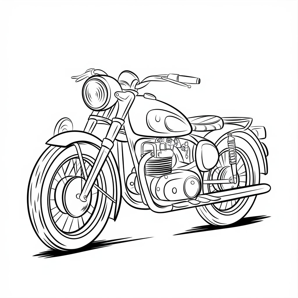 disegni moto da colorare