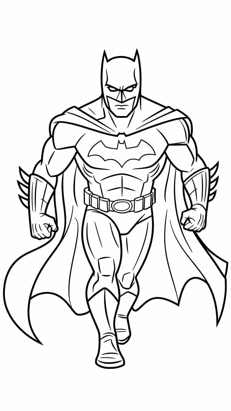 disegni di batman da colorare
