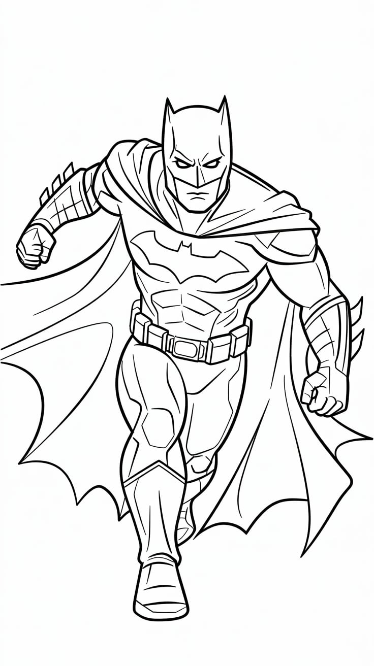 disegno batman da colorare
