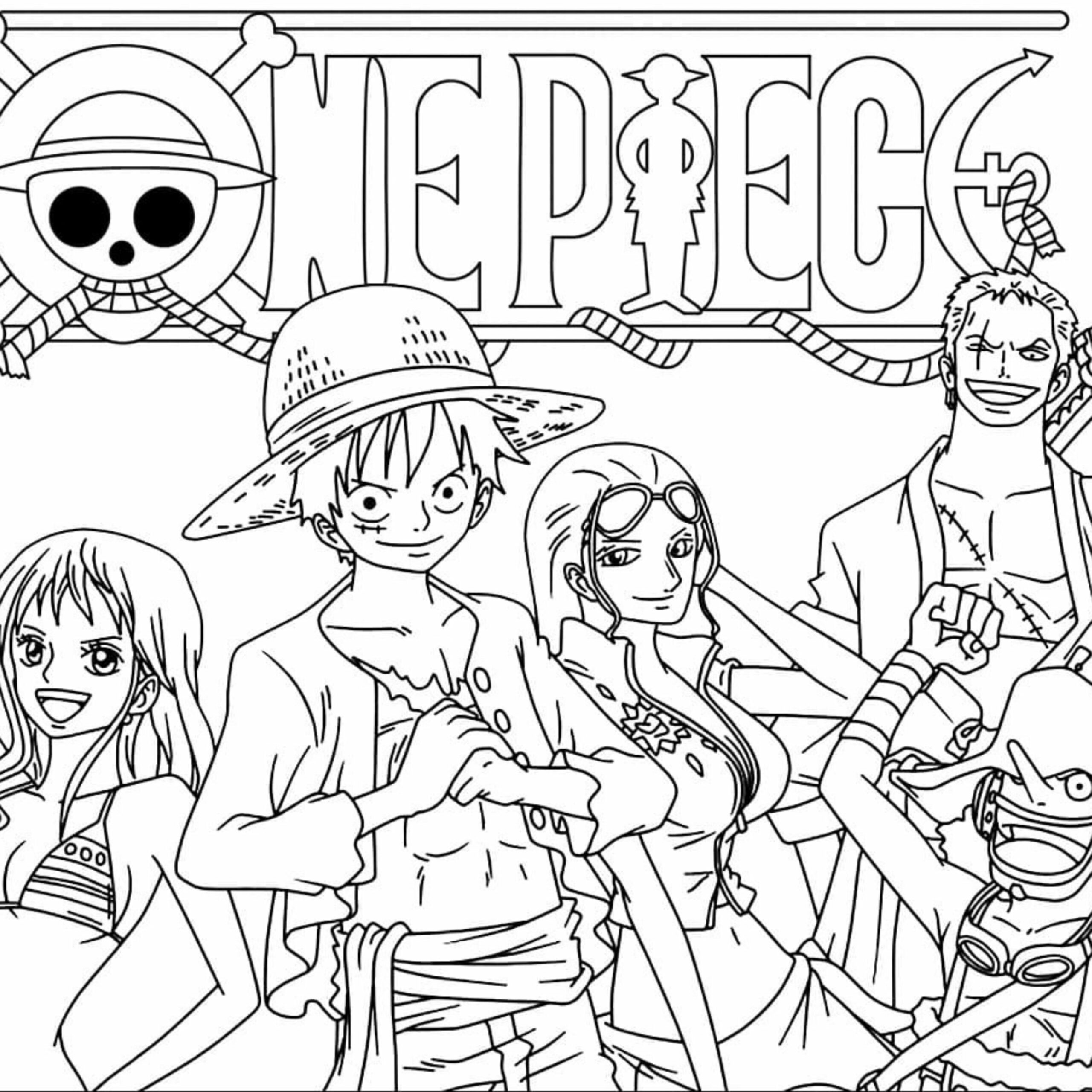 disegni da colorare di one piece