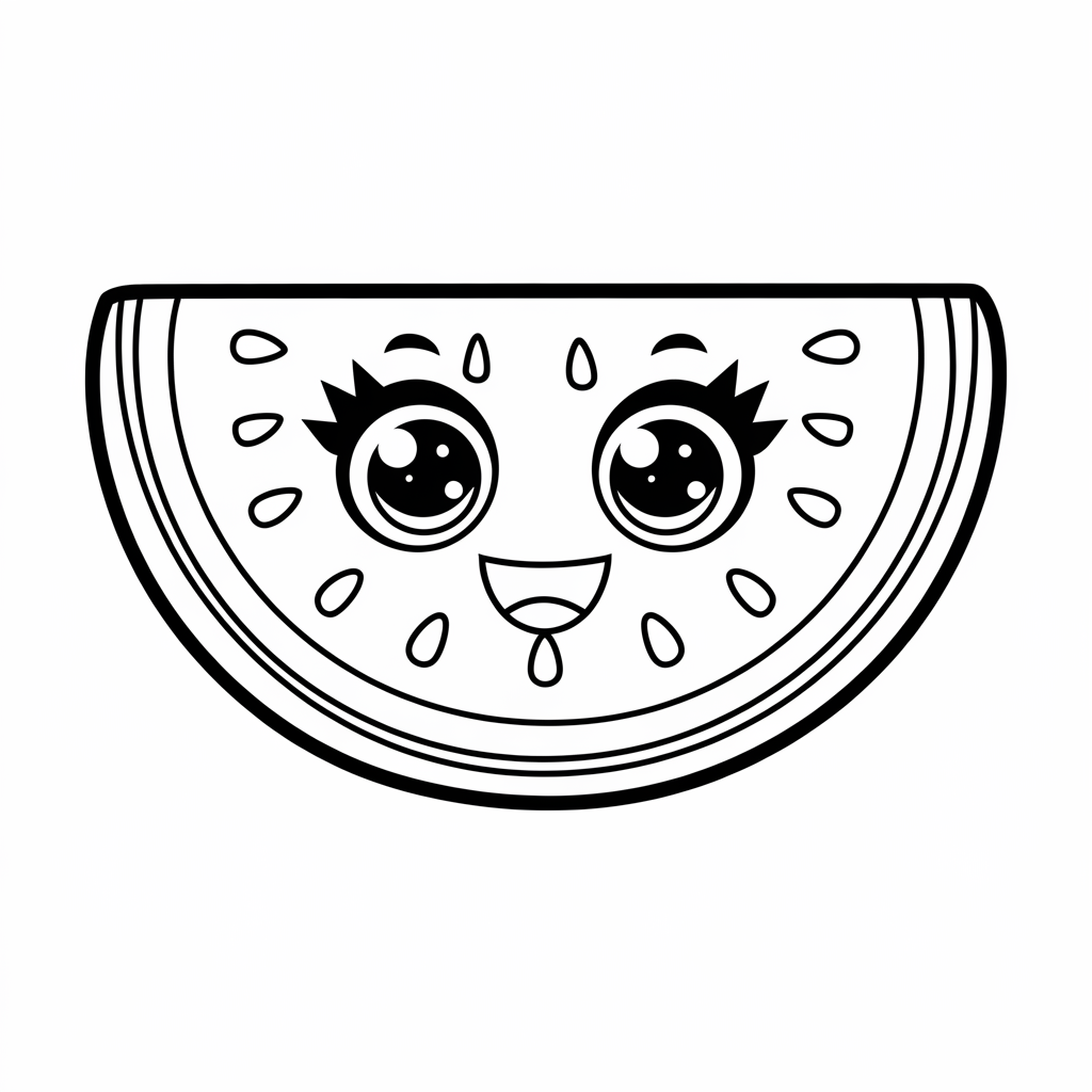 cibo da colorare kawaii