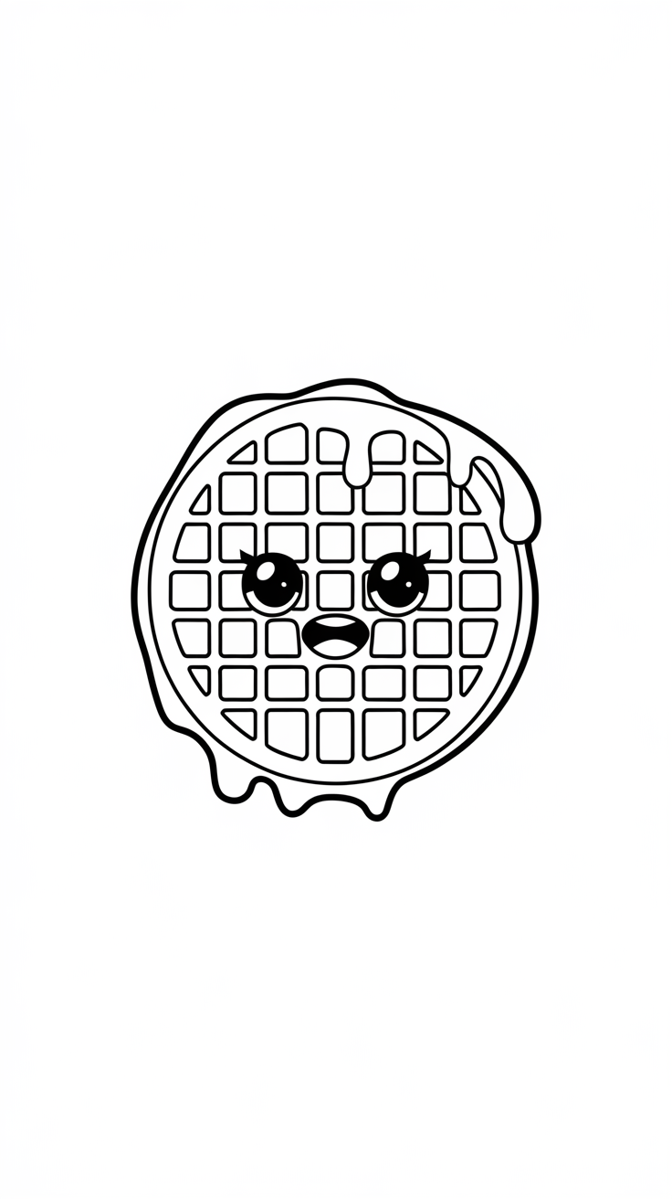 immagini cibo kawaii da colorare