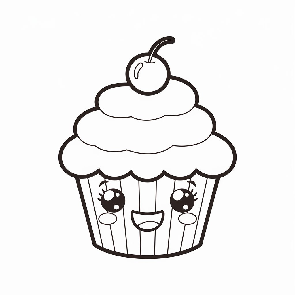 disegni da colorare cibo kawaii