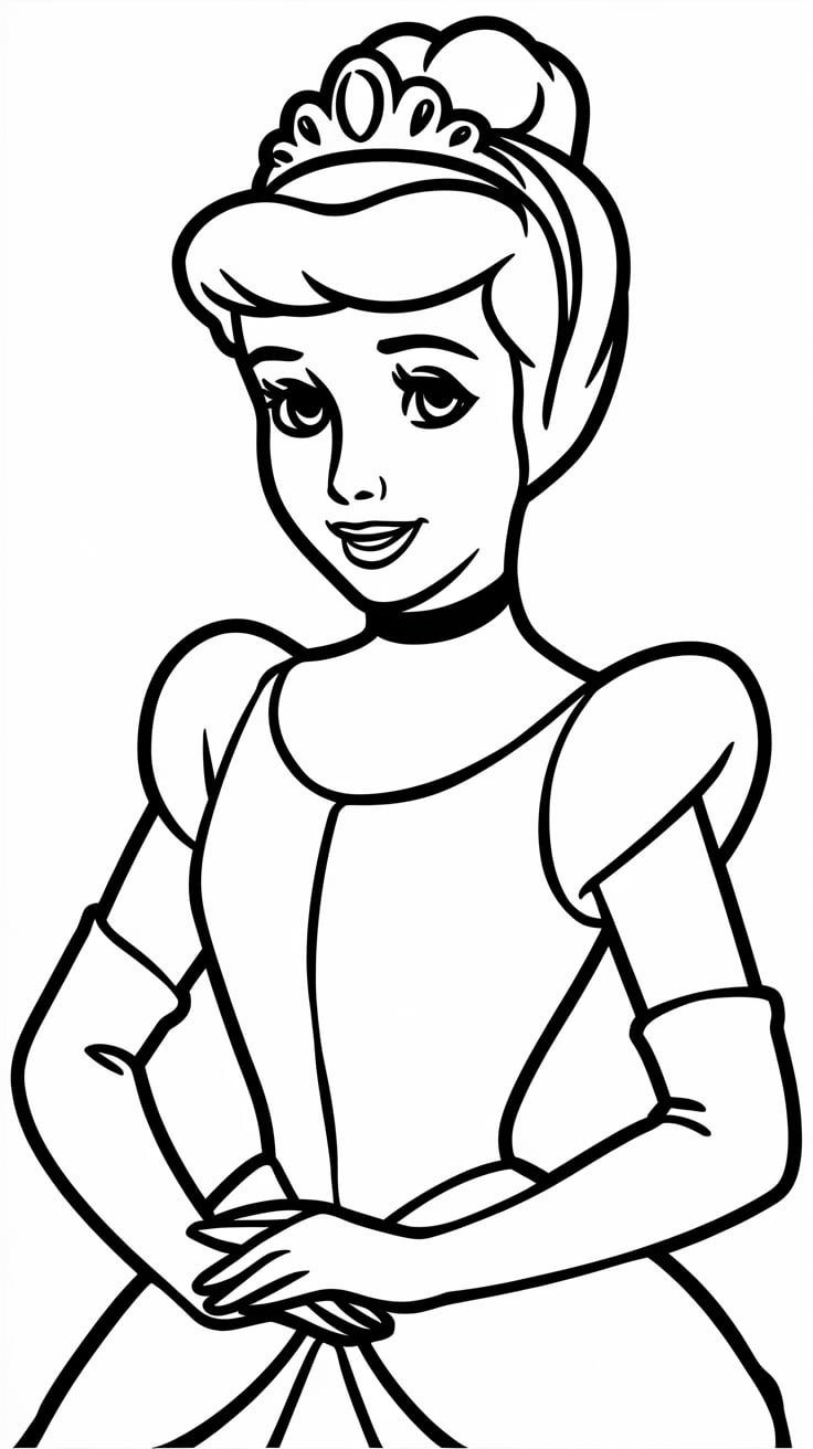 principesse disney da stampare e colorare