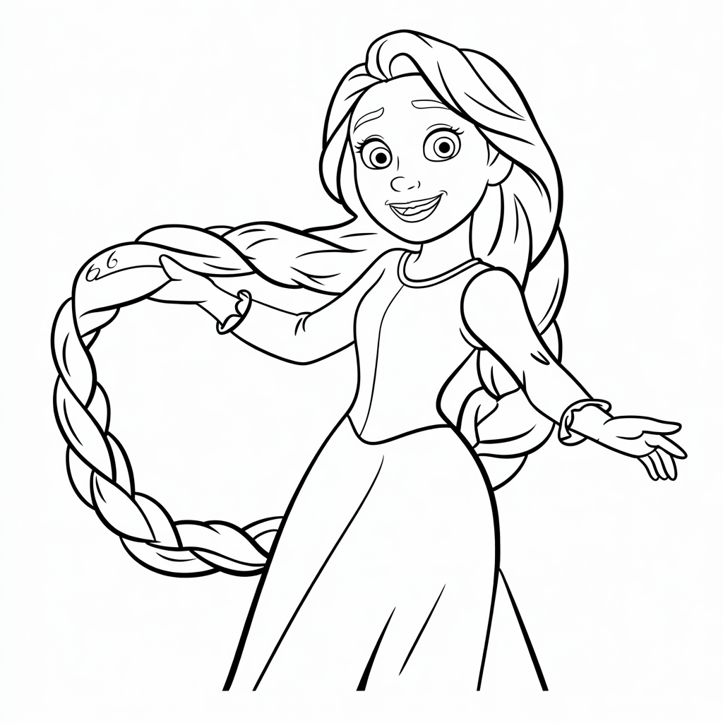 disegni da colorare rapunzel