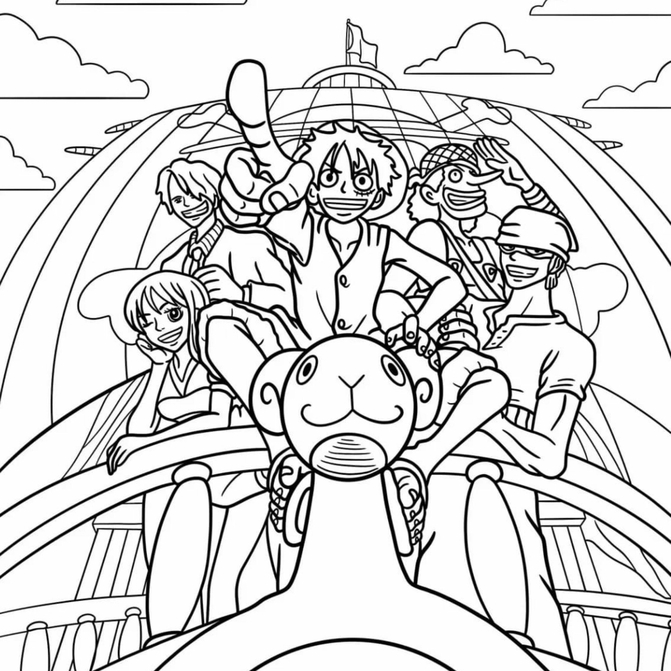 sanji one piece da colorare