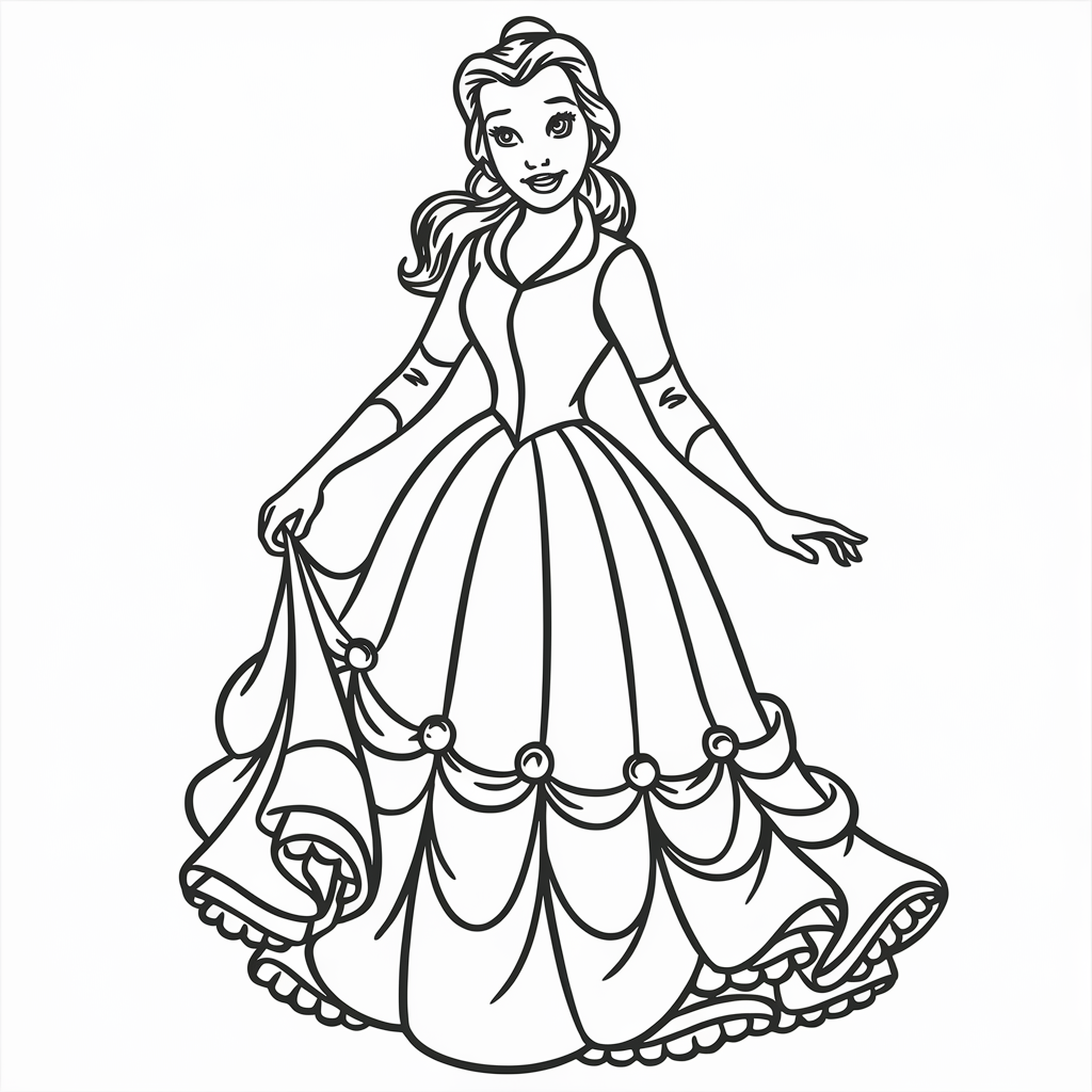 disegni da colorare delle principesse disney