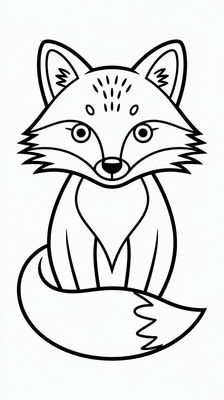immagini di volpe da colorare