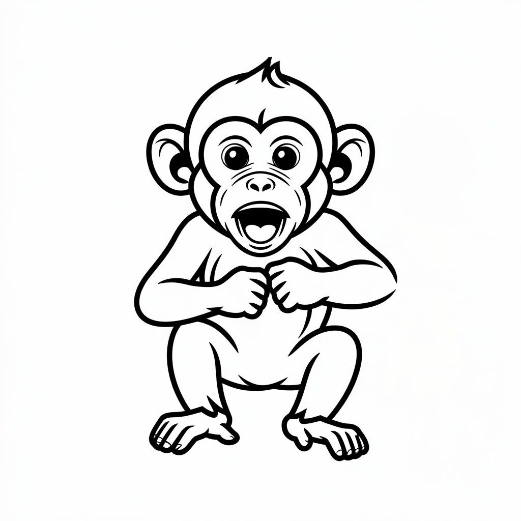 disegni di scimmie da colorare
