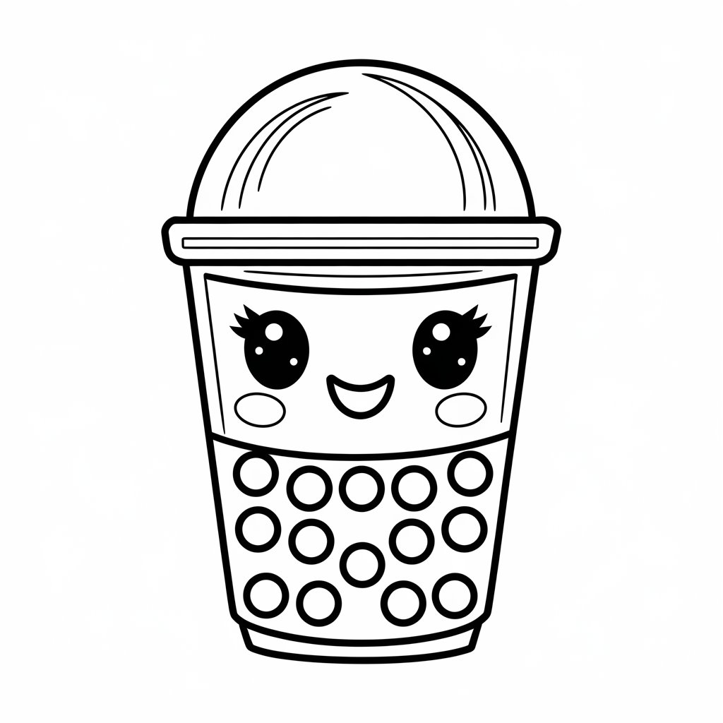 cibo disegni kawaii da colorare