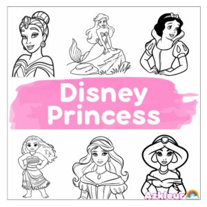 Principesse disney da colorare