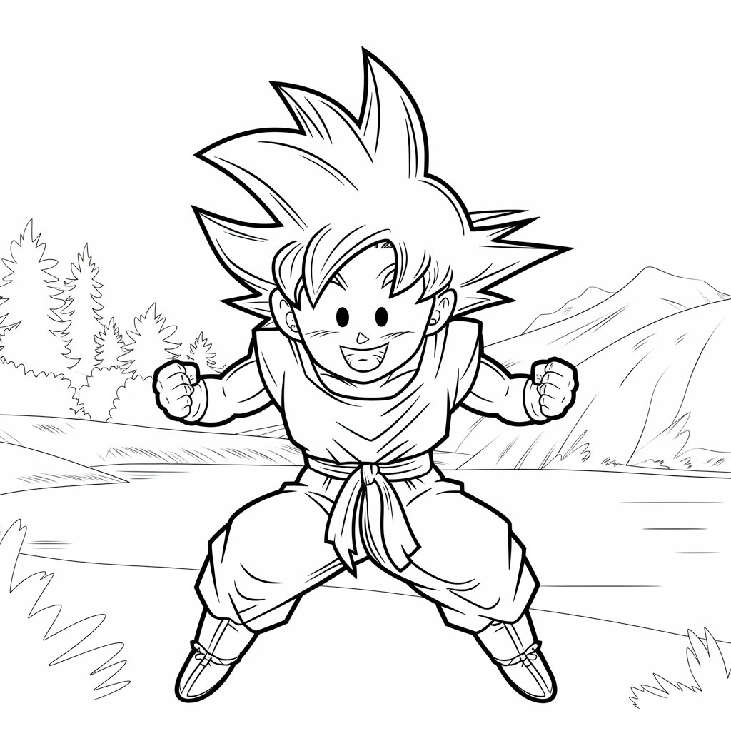 disegni dragon ball z da colorare