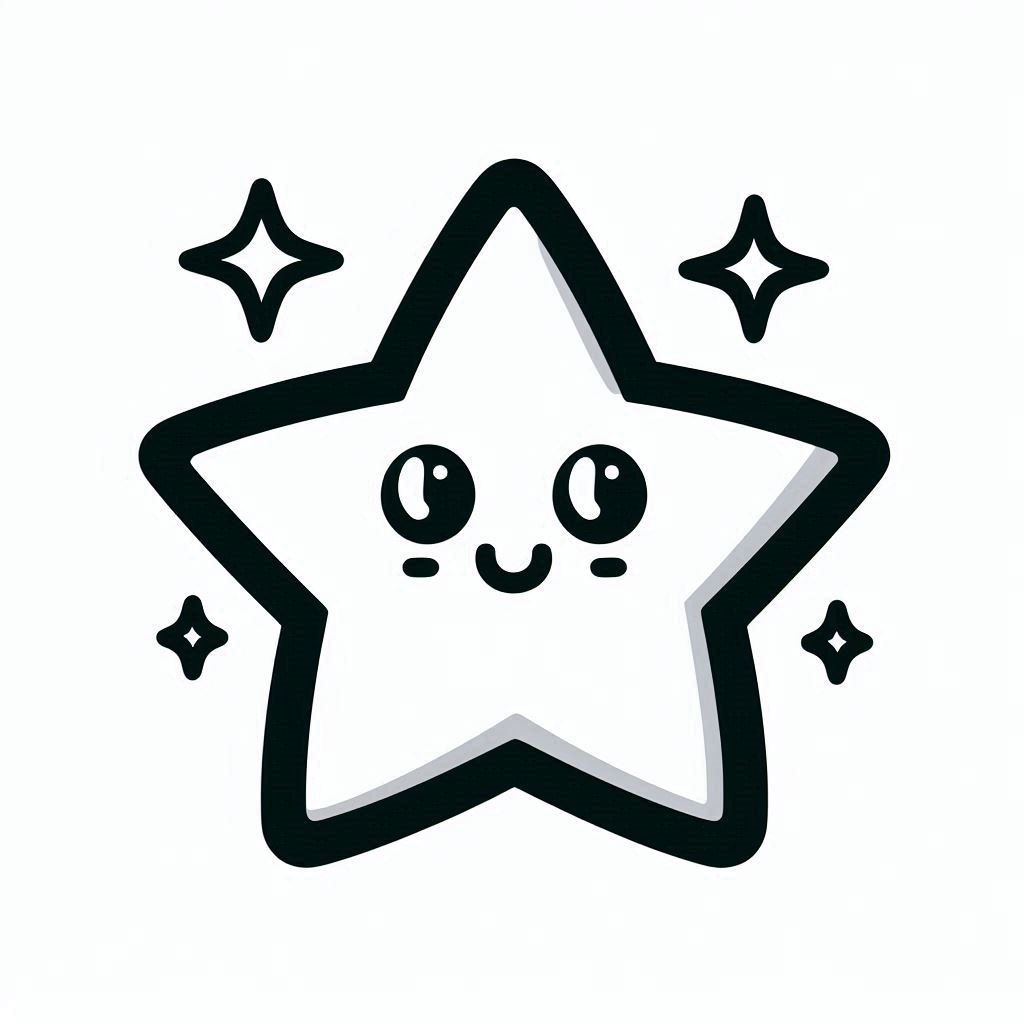 stella di natale da colorare