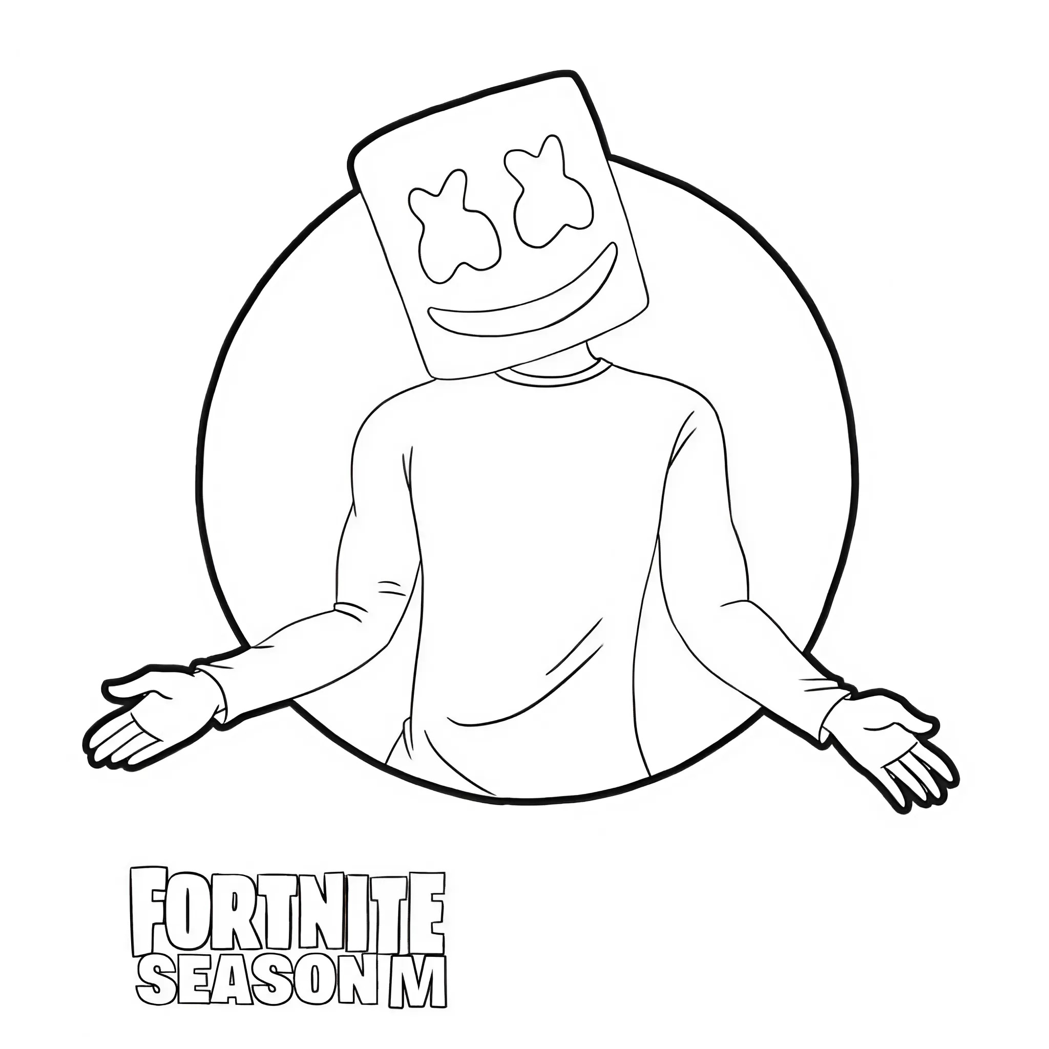 megalodon fortnite da colorare