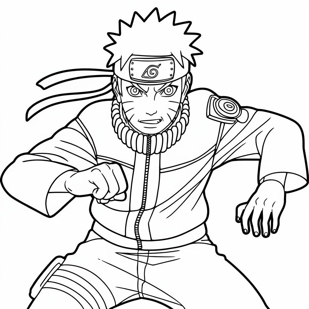 disegni da colorare di naruto