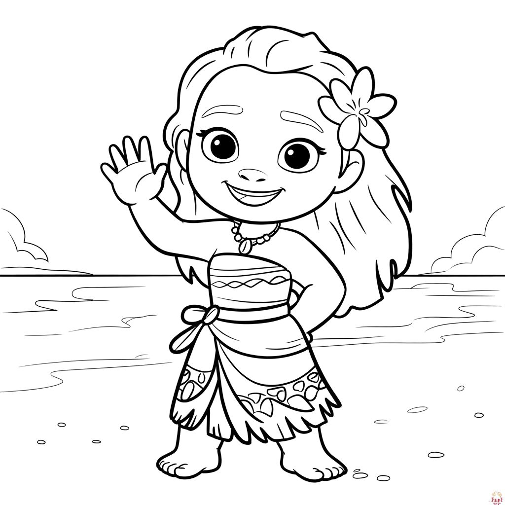 vaiana disegno colorato