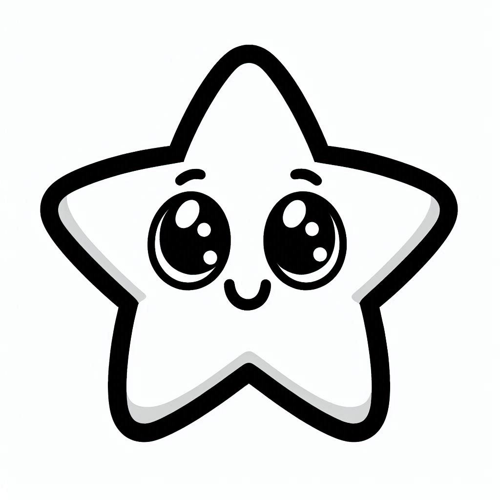 disegni stelle da colorare