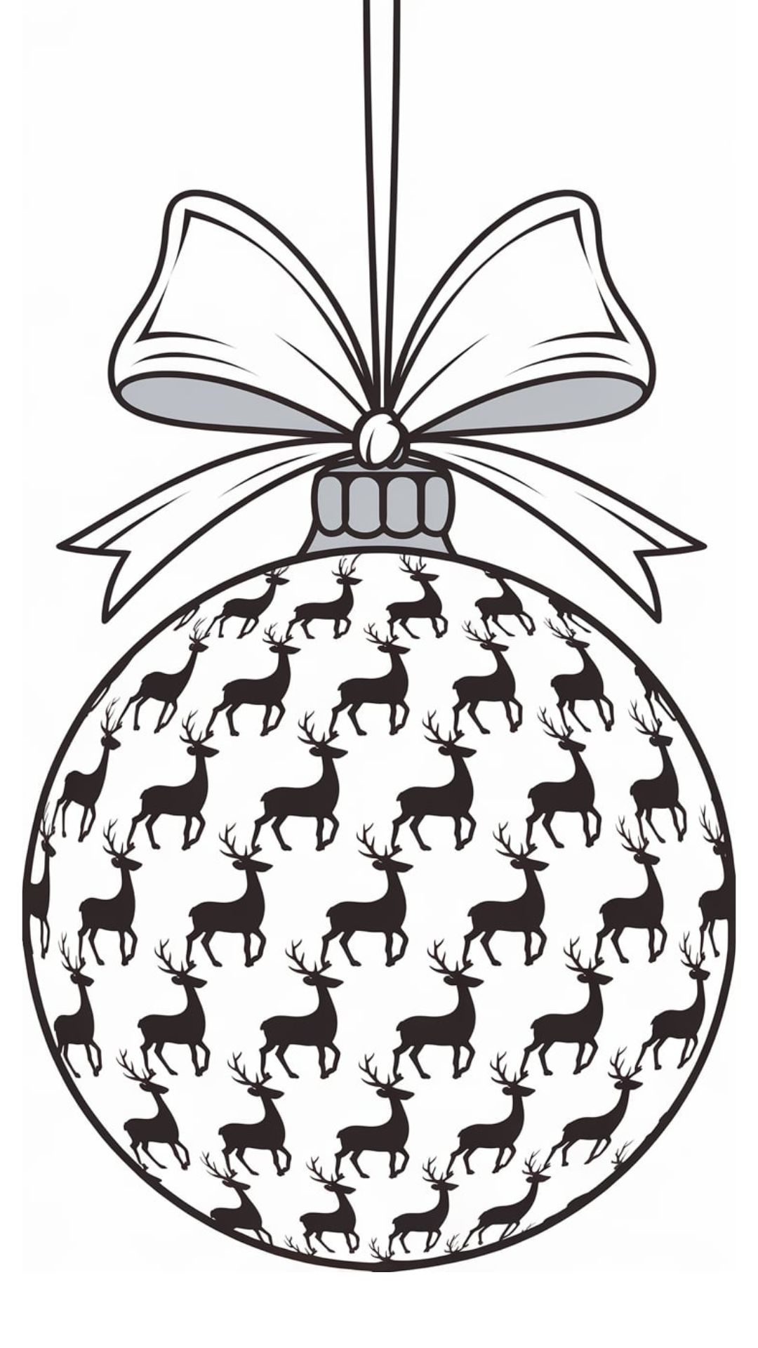 pallina di natale da colorare