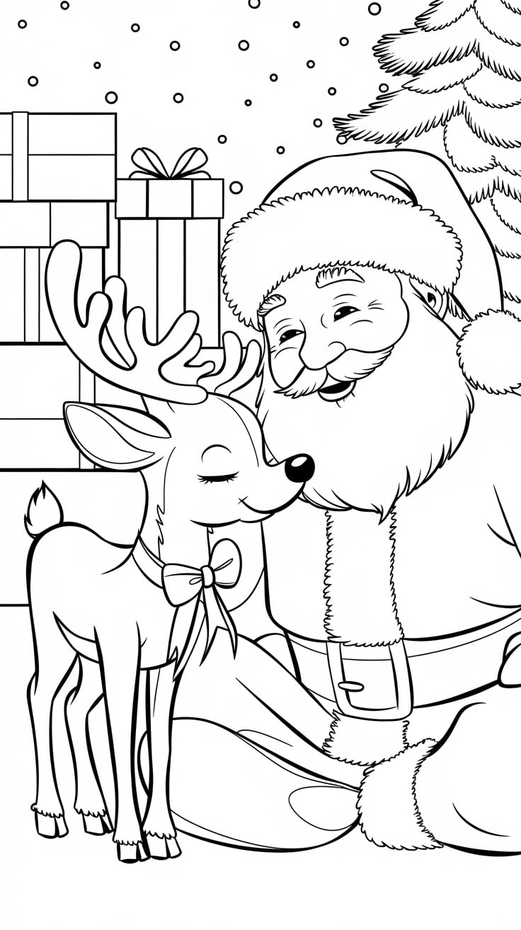 babbo natale disegni colorati