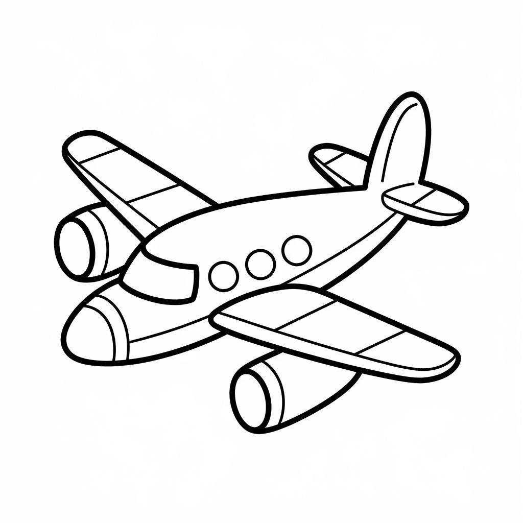 disegni aerei da colorare