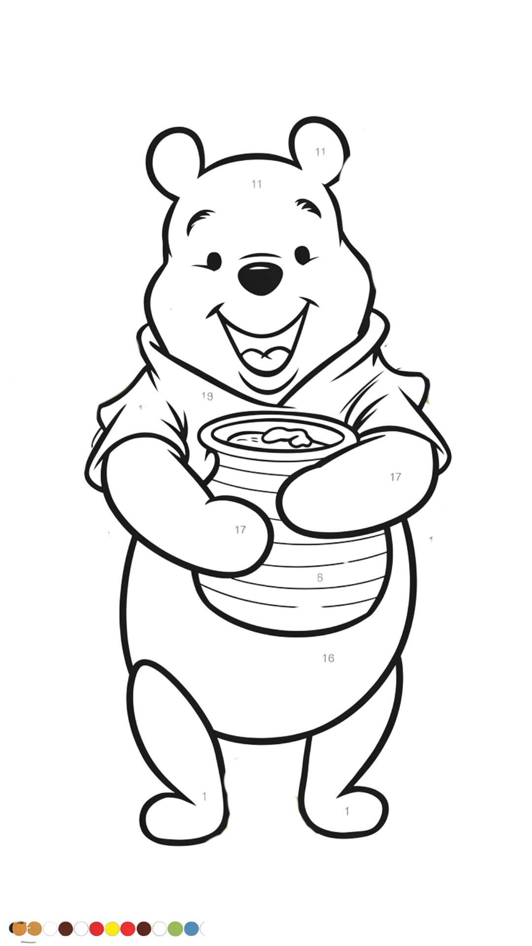 disegni da colorare con i numeri per adulti da stampare