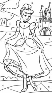 colorare disegni con i numeri