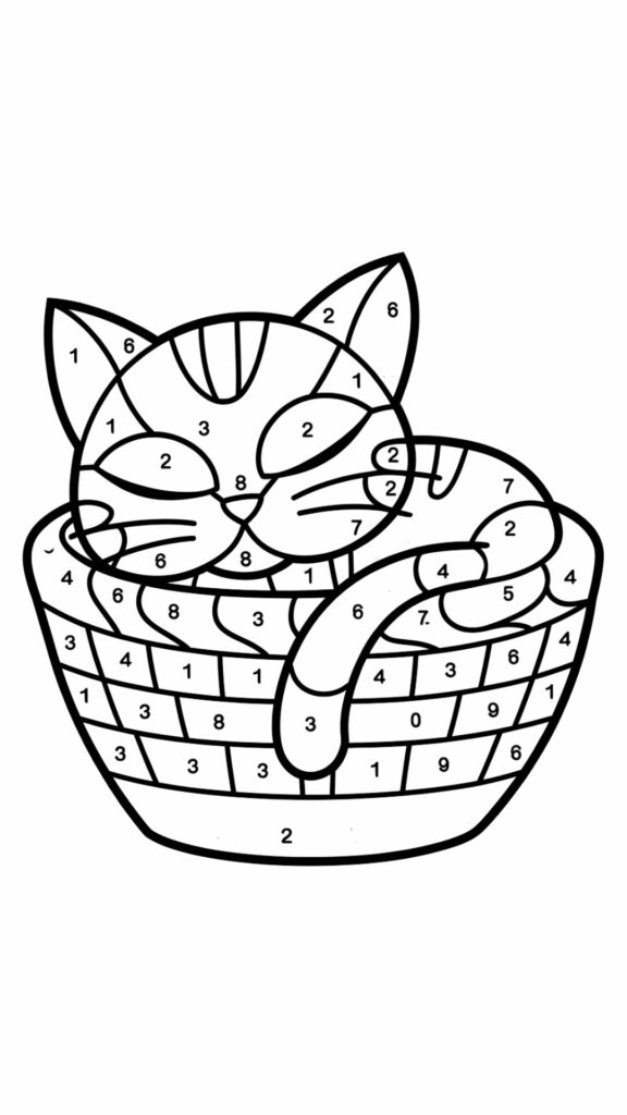 colorare con i numeri per adulti