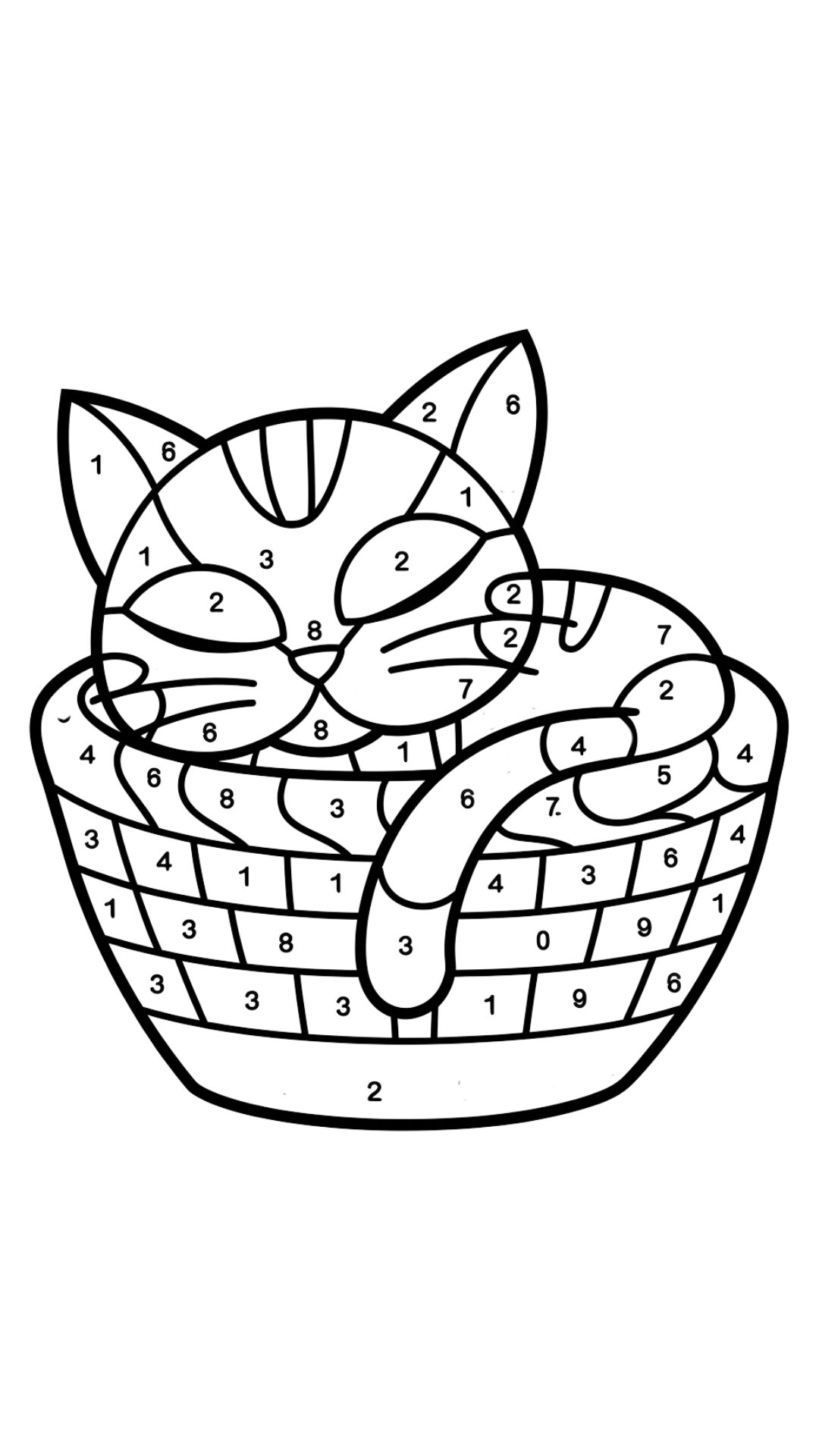 colorare con i numeri per adulti